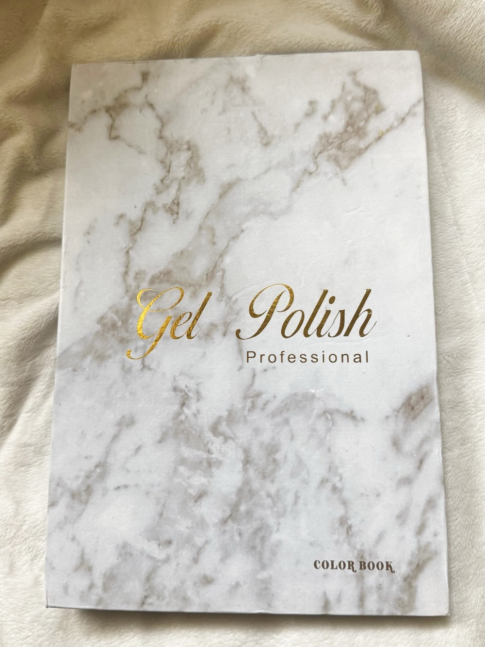 Gel Polish Professional Color Book - Marble Gold White